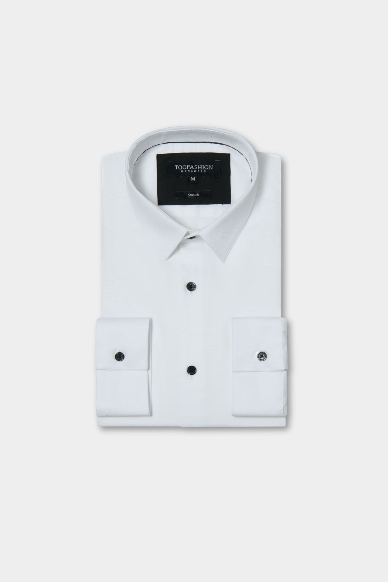 Chemise texturée en coton stretch slim fit Jerem, col classique