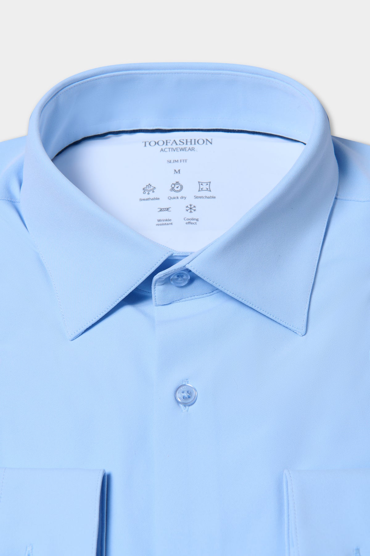 Chemise slim en twill stretch infroissable