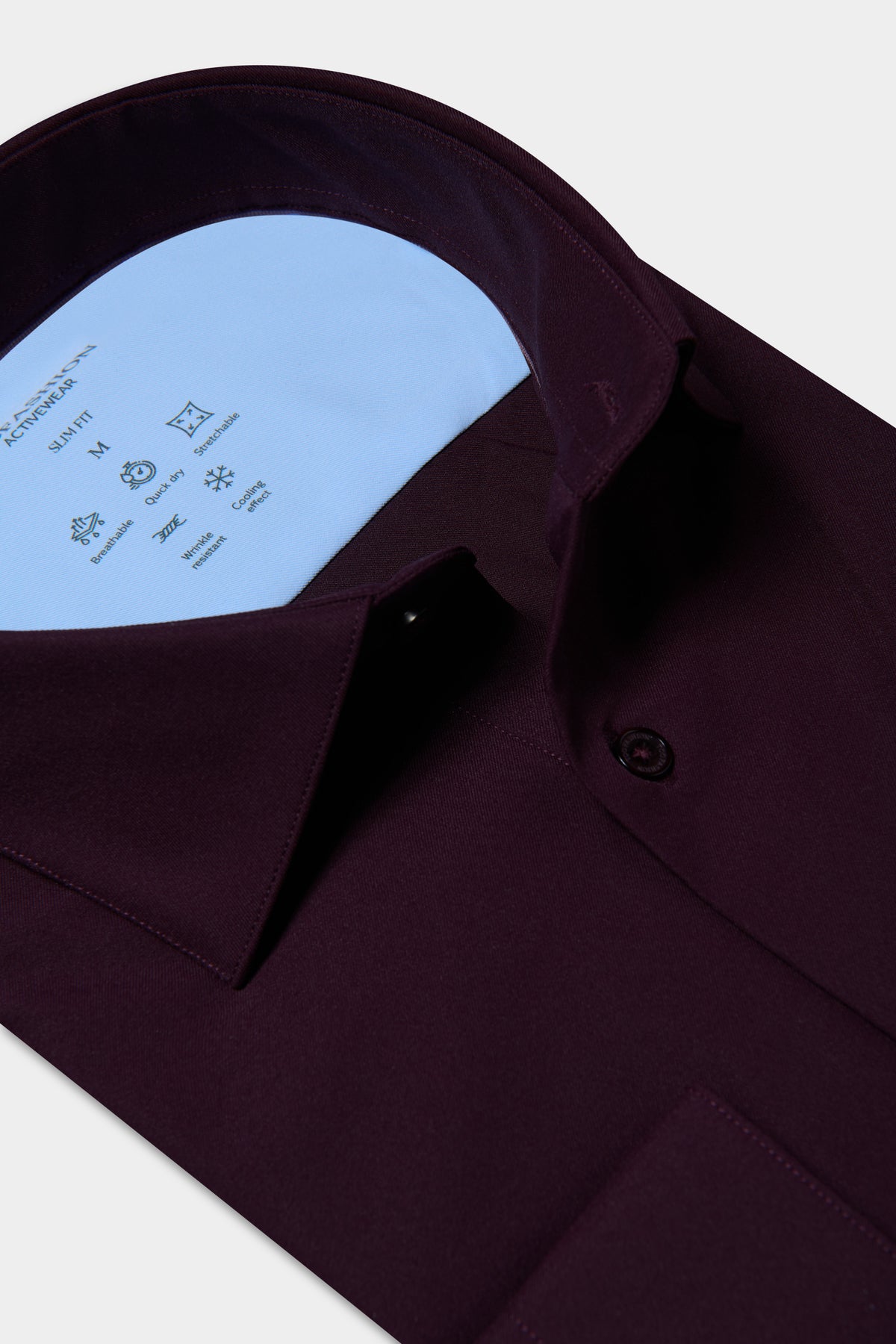 Chemise slim en twill stretch infroissable