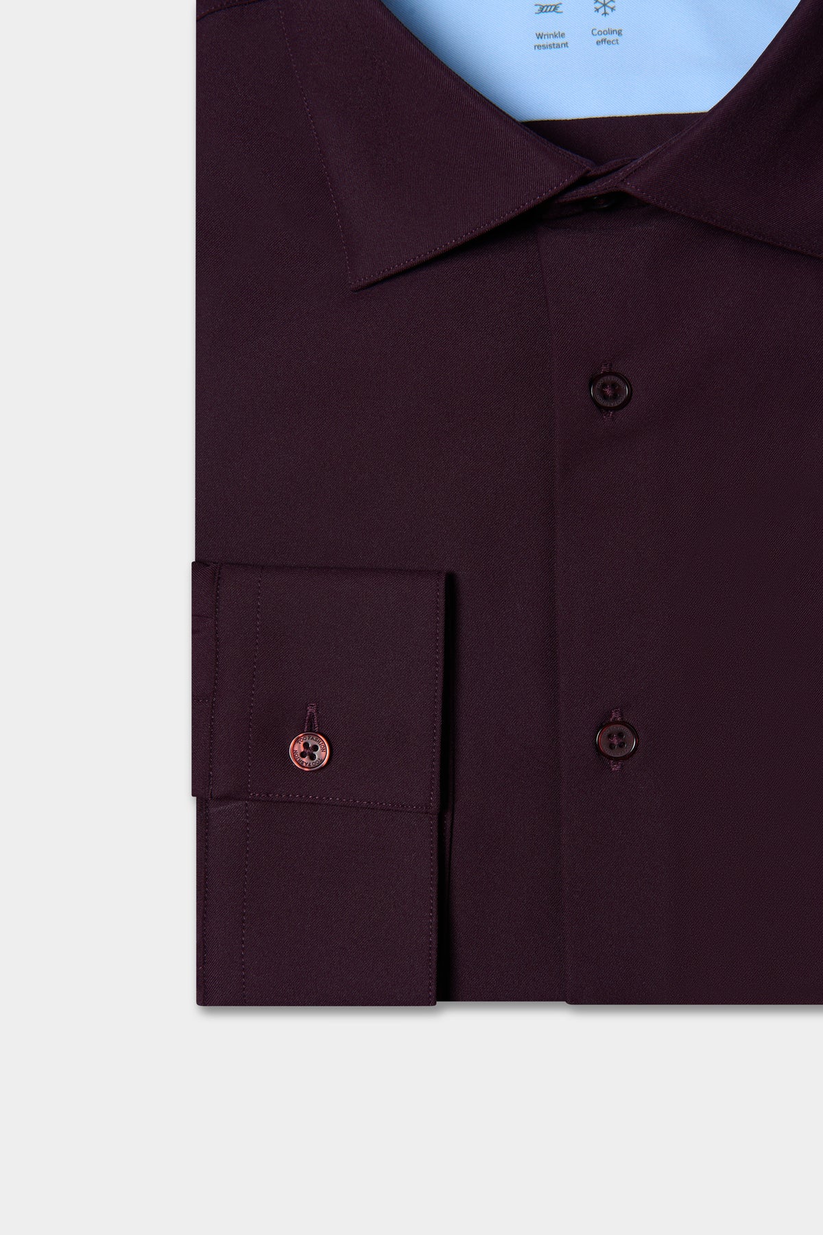 Chemise slim en twill stretch infroissable