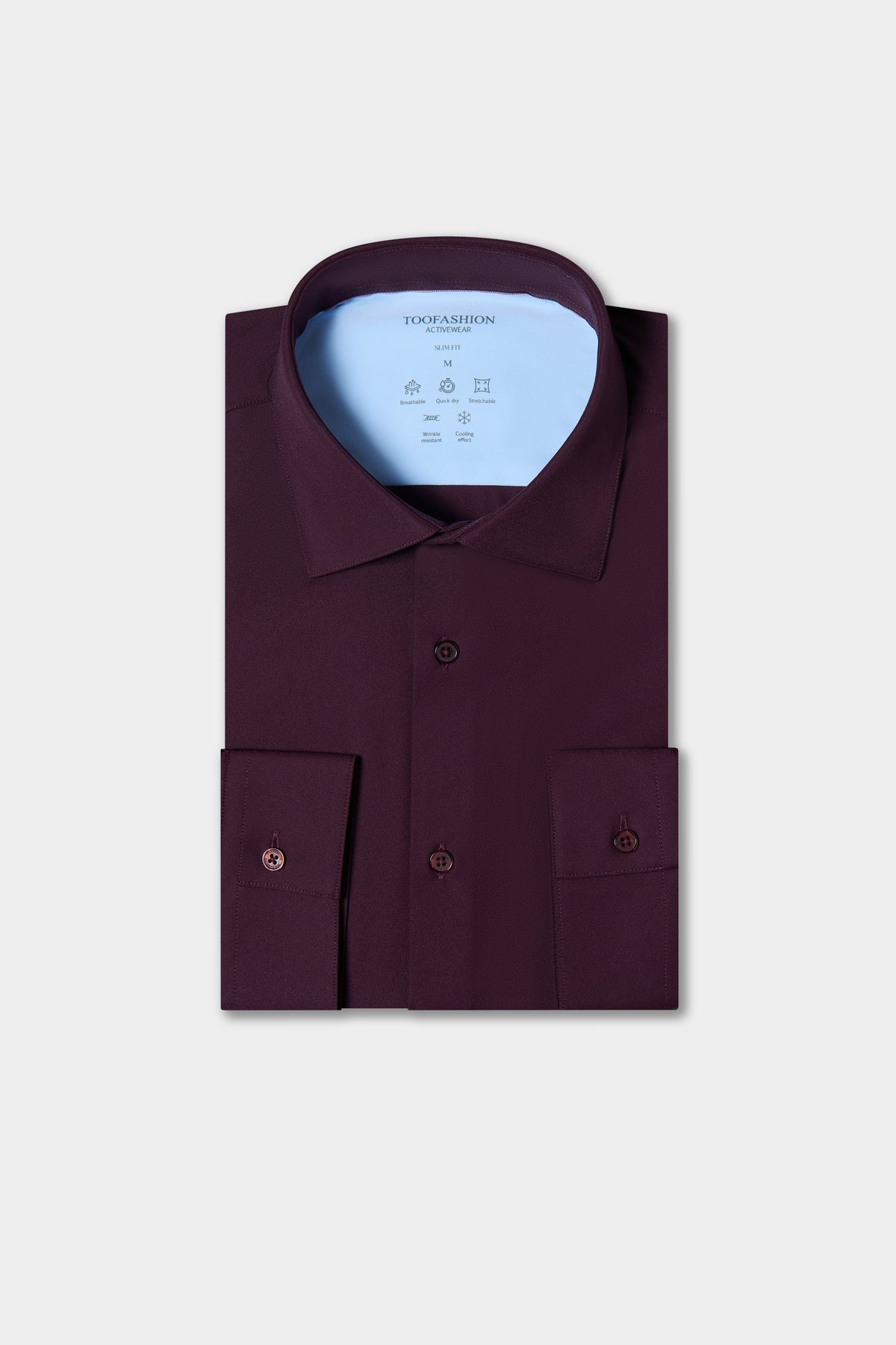 Chemise slim en twill stretch infroissable