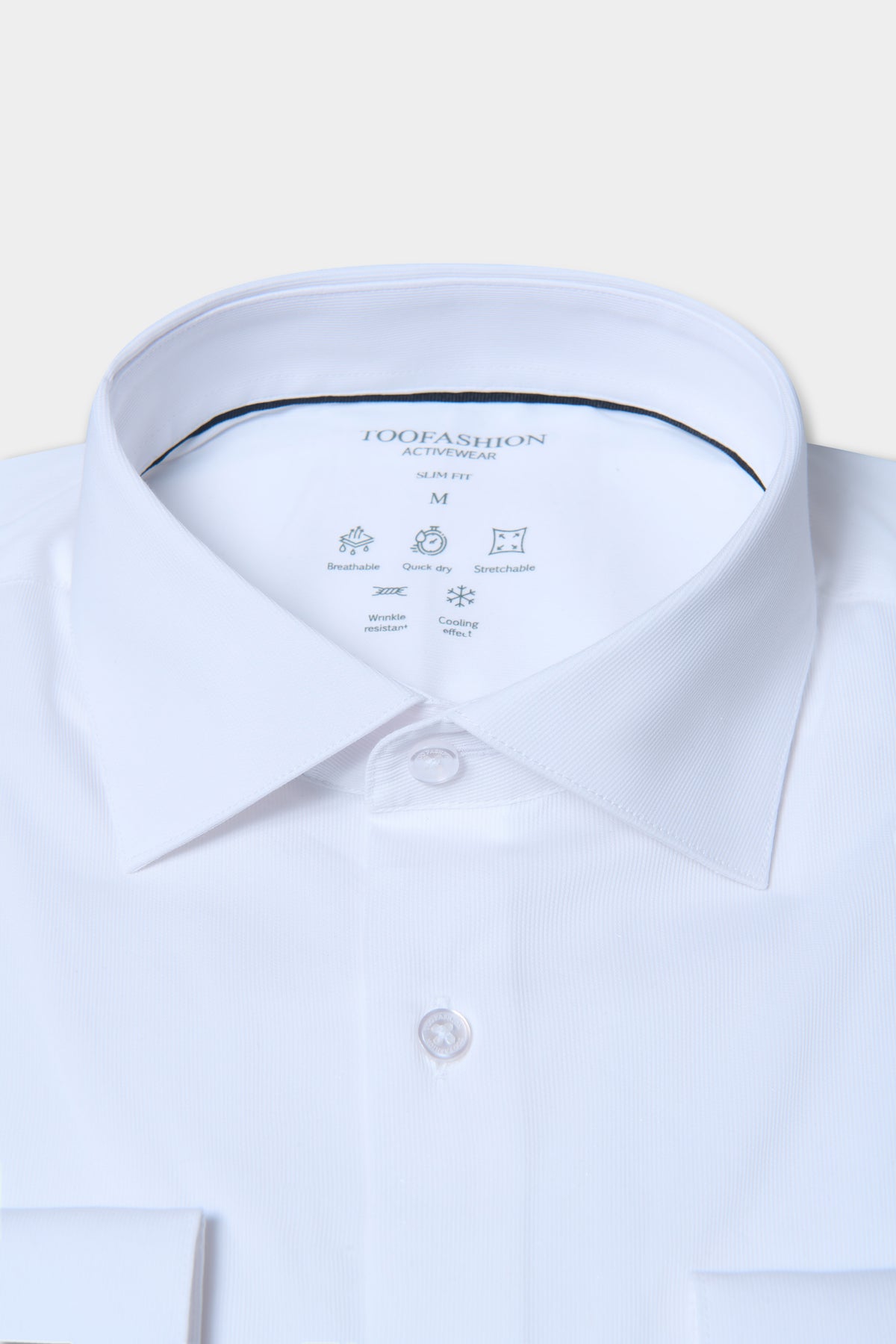 Chemise slim stretch infroissable en coton