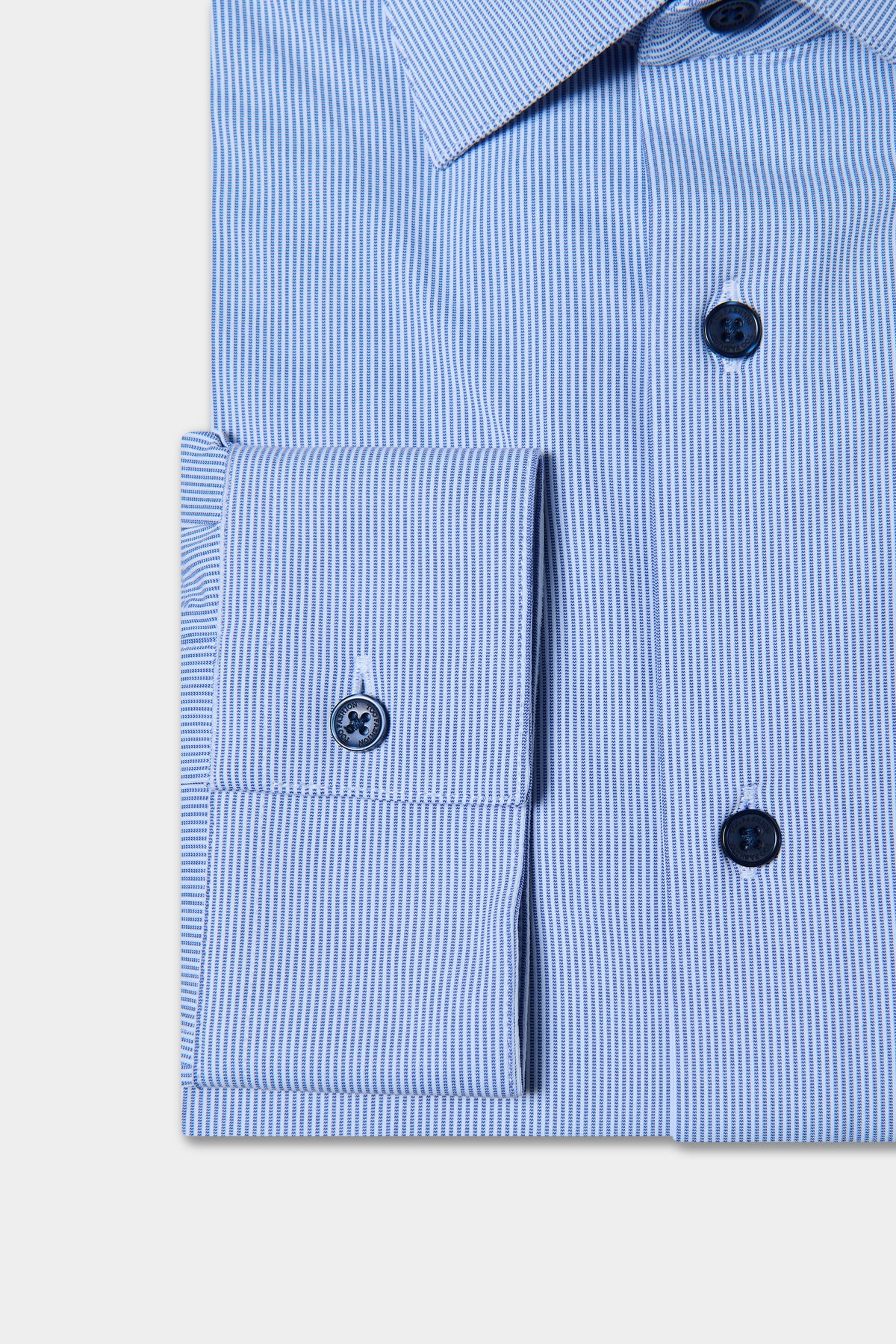 Chemise slim à rayures bleues ligne Activewear