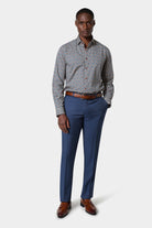 Chemise à imprimé fleuri col semi-italien Jerem Paris, vue de dos