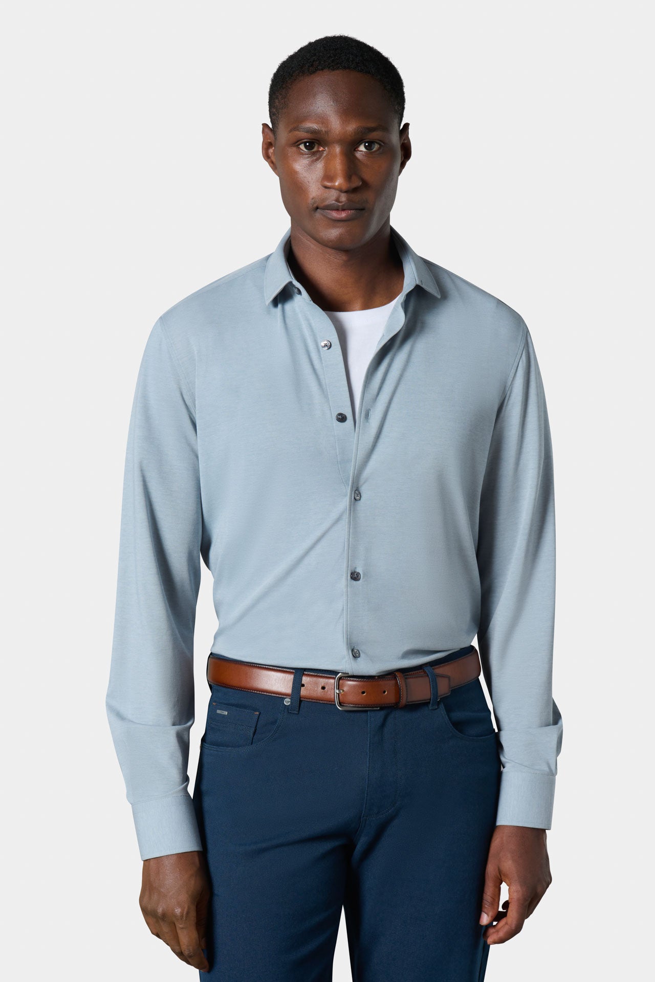 Pantalon de costume en pure laine vierge stretch