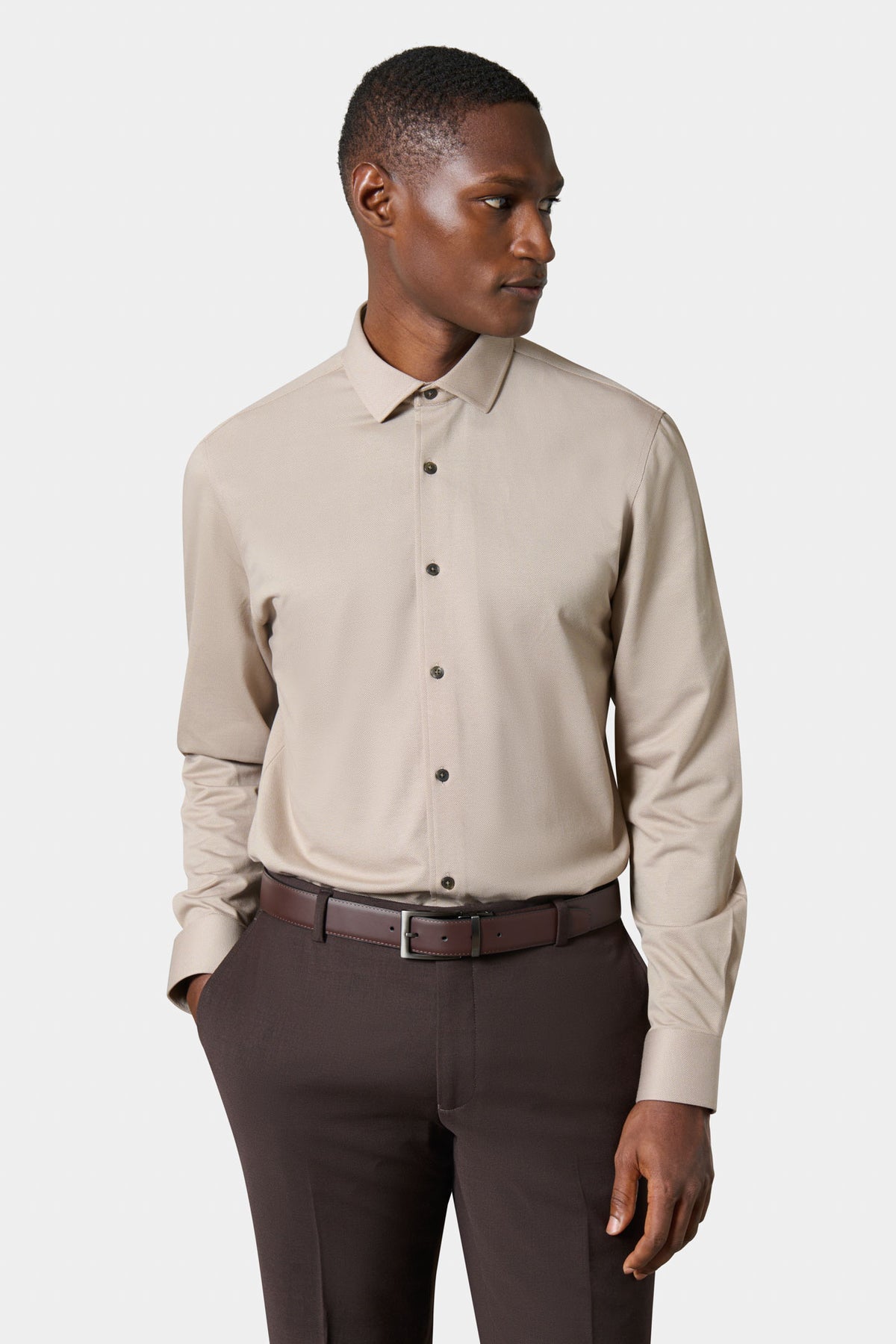 Chemise confort esprit piqué