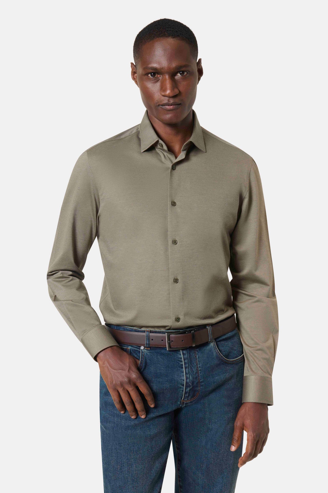 Chemise confort en jersey de coton Jerem Paris