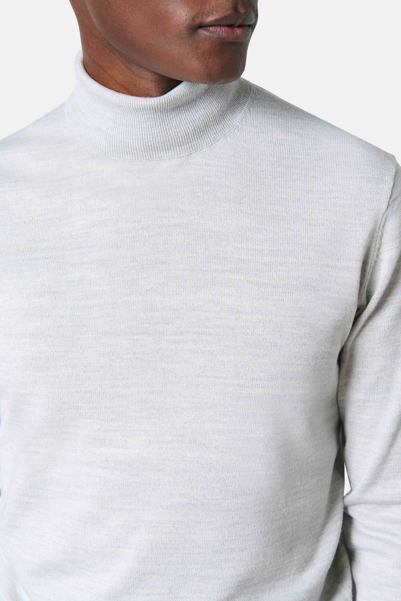 Pull col roulé en laine mérinos Pause — vue de face