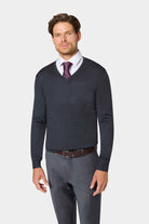 Pull Col V Maille jersey Paris — vue de dos