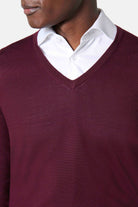 Pull Col V Maille jersey Paris — vue de face
