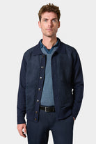 Gilet boutonné col chemise en maille jersey Jerem – vue 4