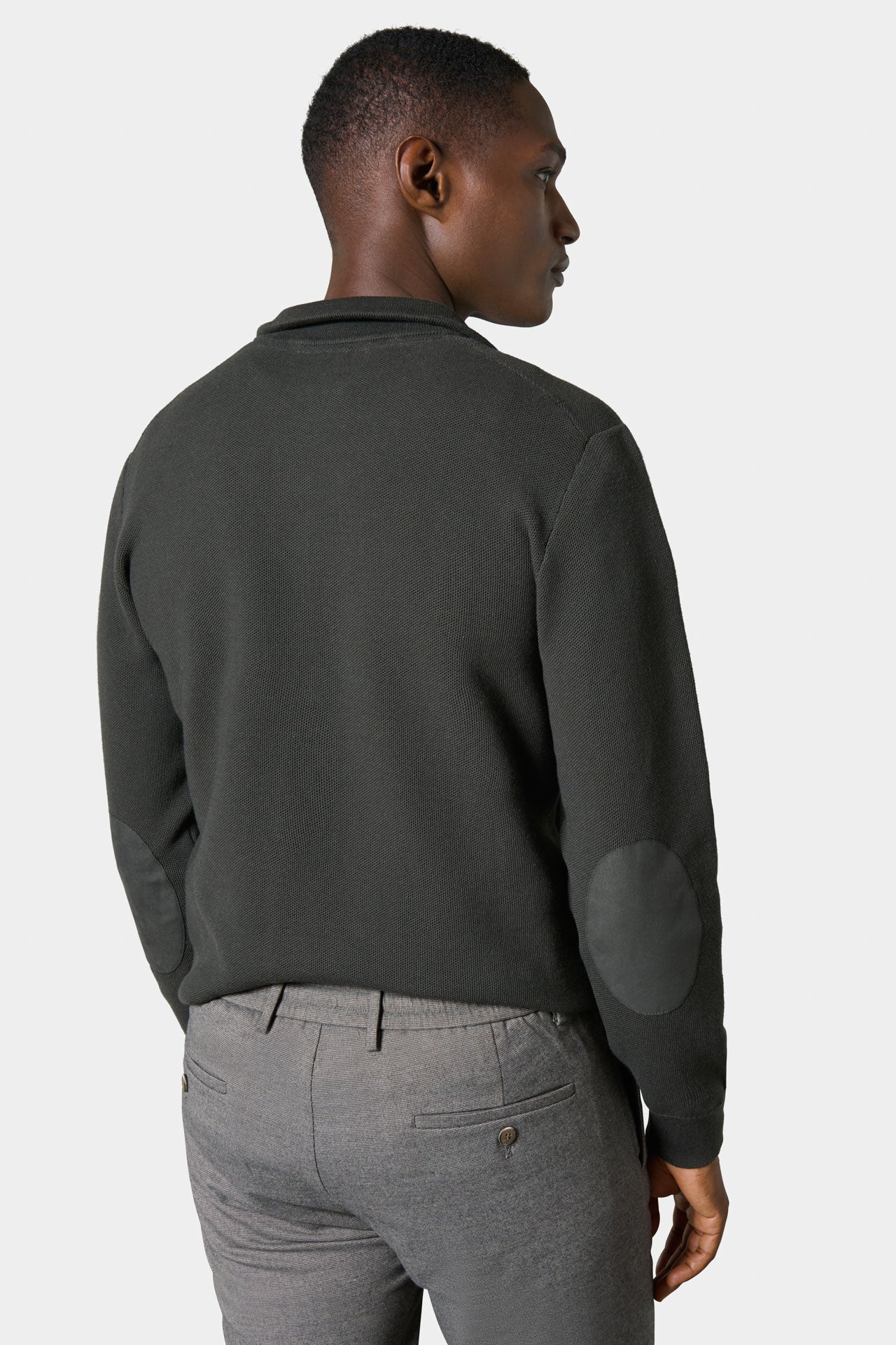 Pantalón de pinzas de sarga con cordón ajustable