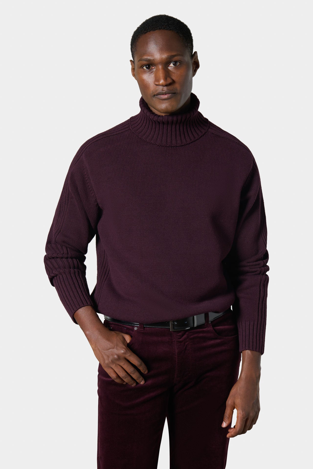 Jersey de cuello alto de algodón Jerem