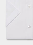 Coton manches courtes sans repassage — Chemise Jerem, col classique, coupe droite