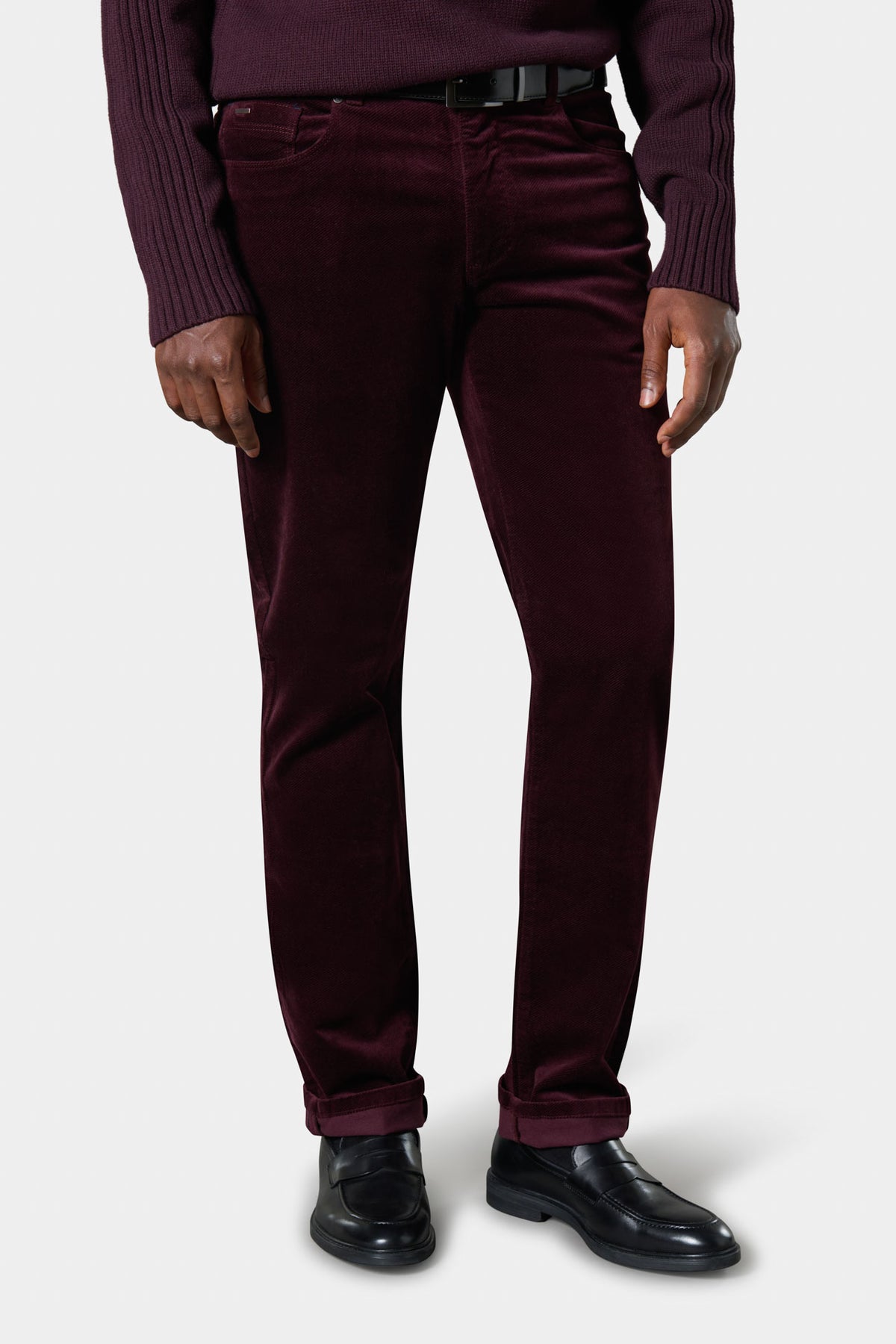 Pantalon 5 poches en velours Jerem – vue 2