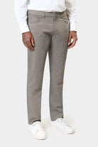Pantalon 5 poches en sergé stretch Jerem Paris, vue de détail