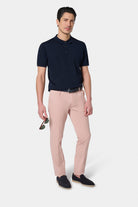 Pantalon classique à pince stretch Jerem, poches italiennes, coupe droite, coloris beige