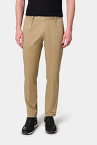 Pantalon classique à pince stretch Jerem, coupe droite, ceinture sartoriale stretch