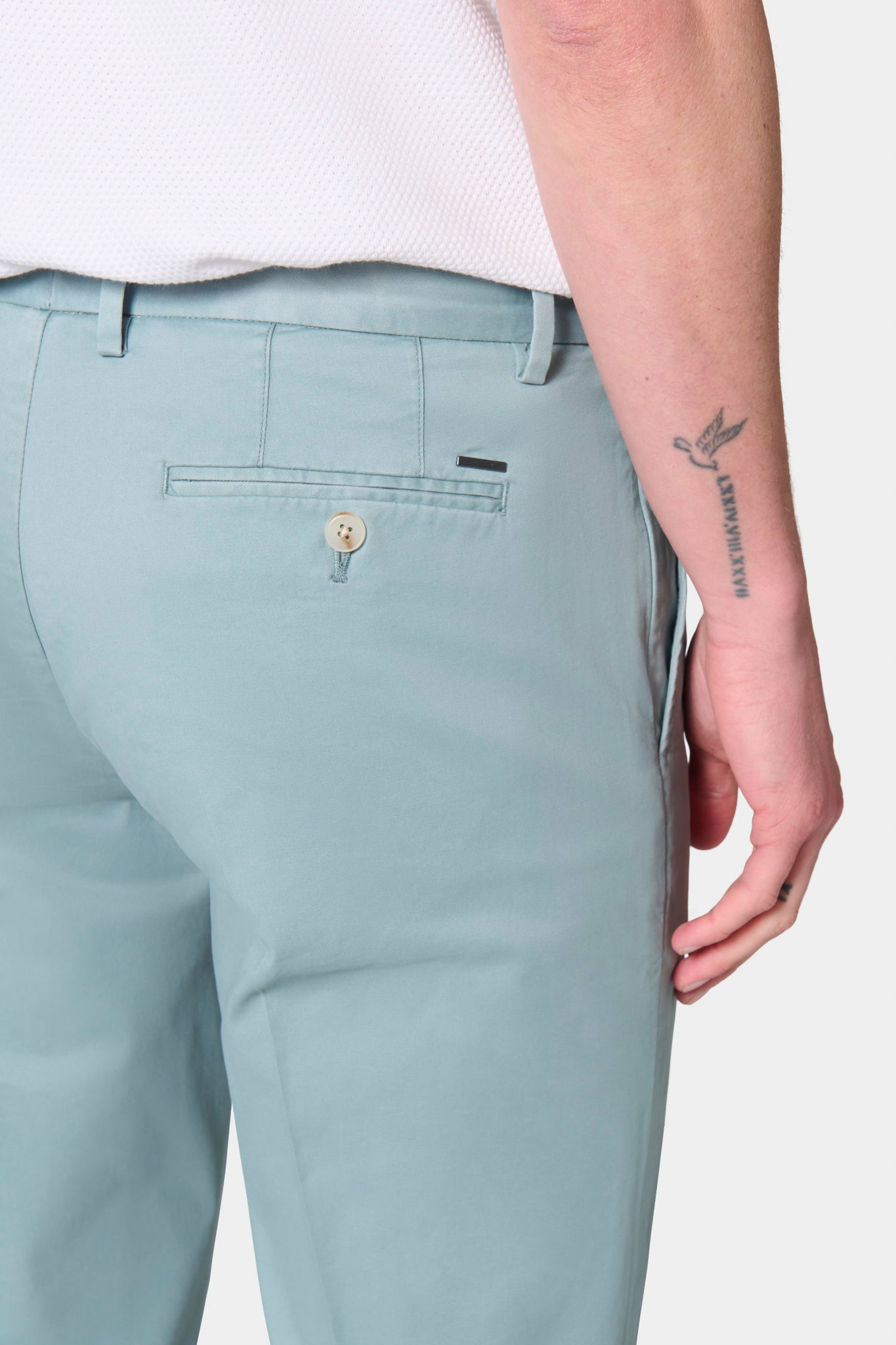 Pantalon classique à pince stretch Jerem, ceinture sartoriale stretch