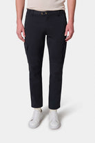 Pantalon cargo en twill Jerem, poches italiennes, coloris noir