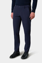 Pantalón con pinzas de pernera estrecha en punto técnico Jerem