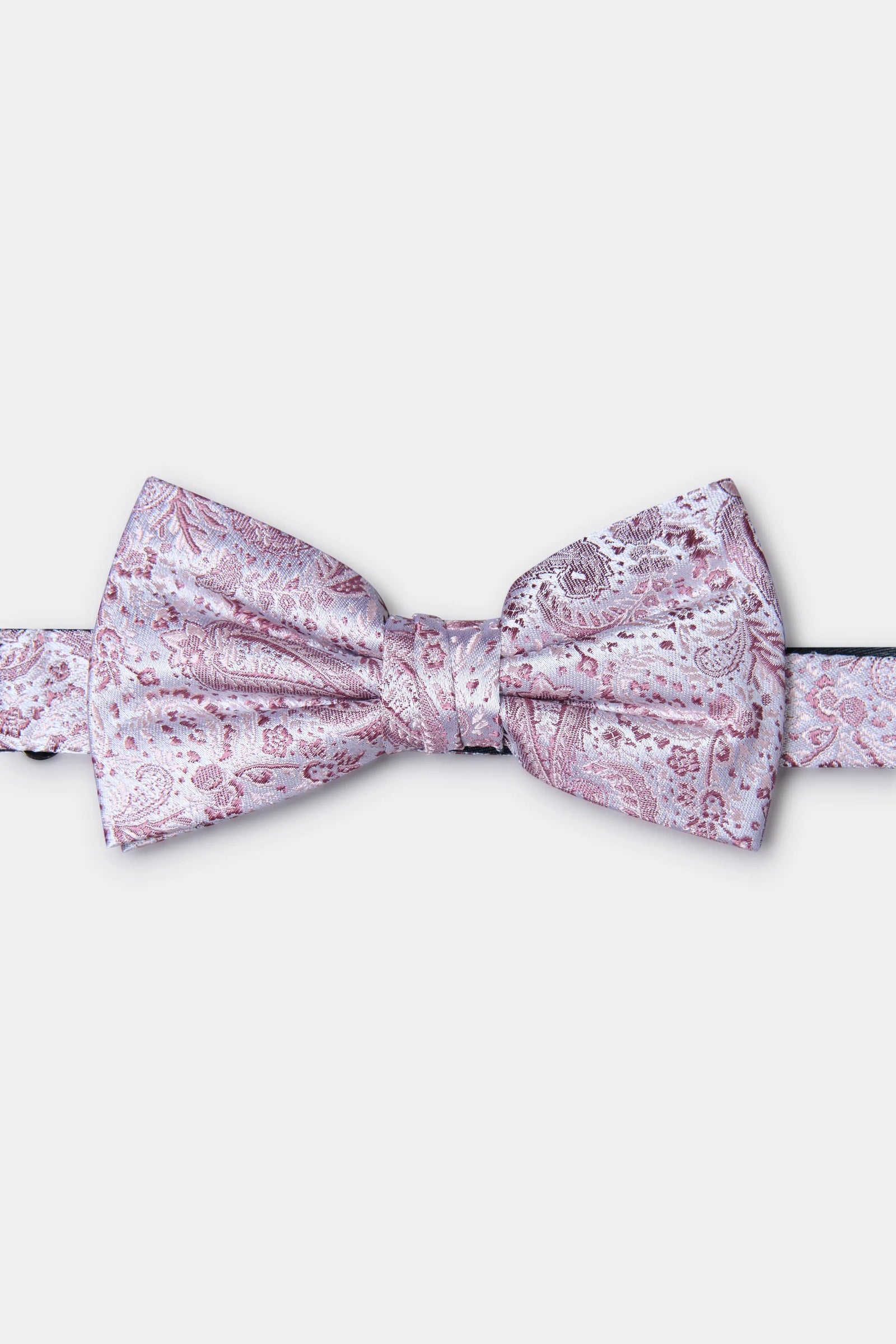 Noeud papillon à jacquard Jerem, coloris rose poudré