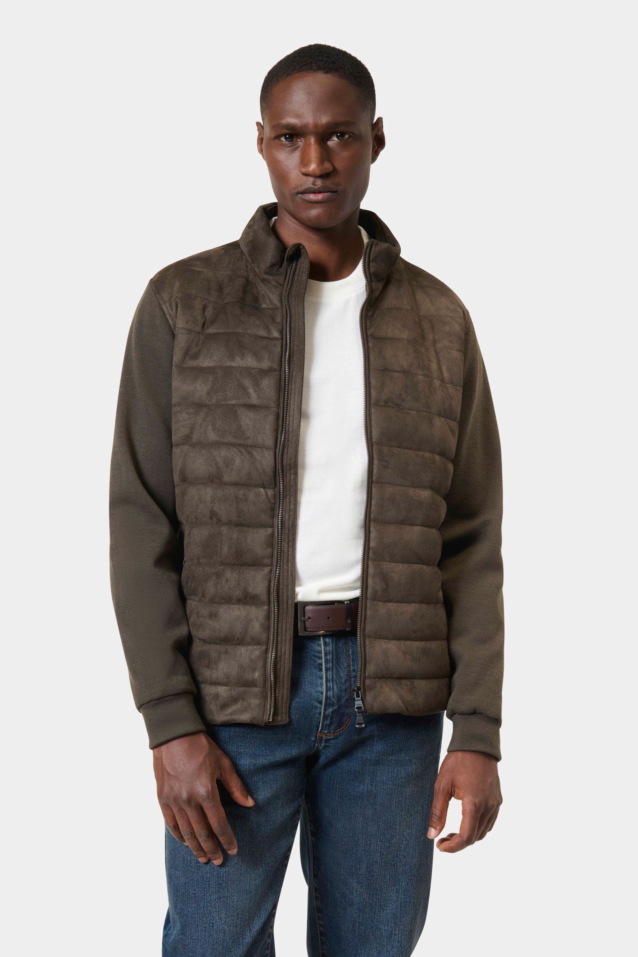 Gilet zippé matelassé — vue de détail