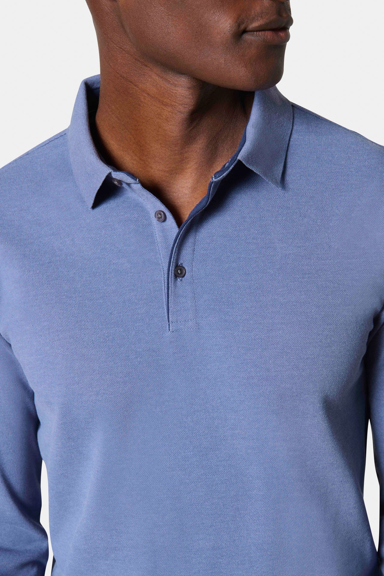 Polo falco col classique Falco — détail de la matière