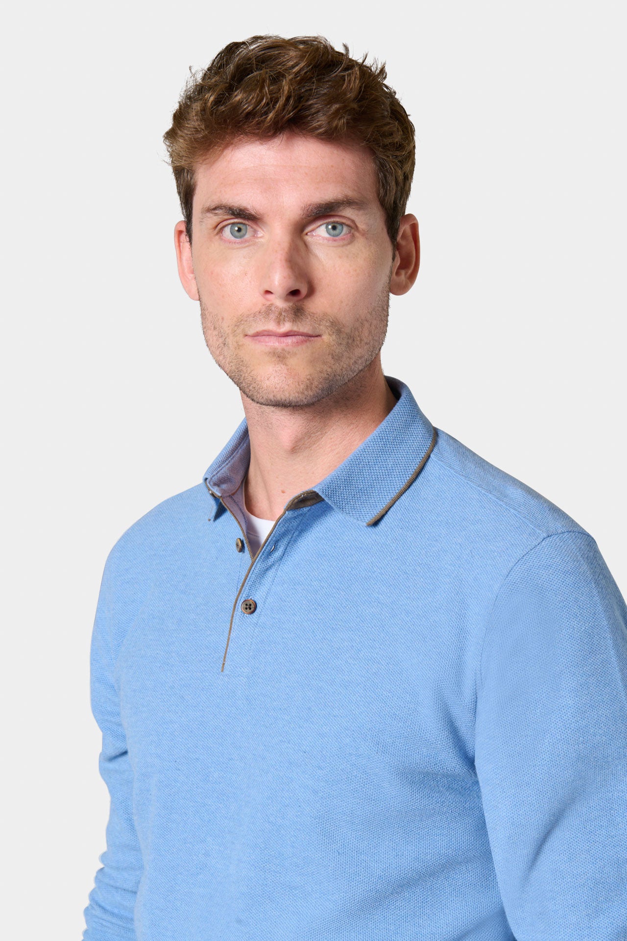 Zip-up high-neck cardigan in wool knit