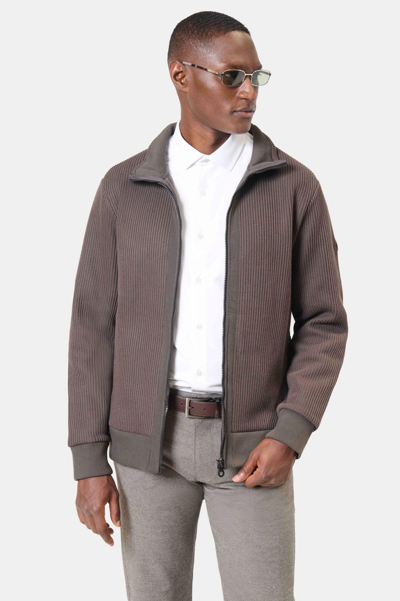 Gilet zippé col montant à poches invisibles Jerem Paris