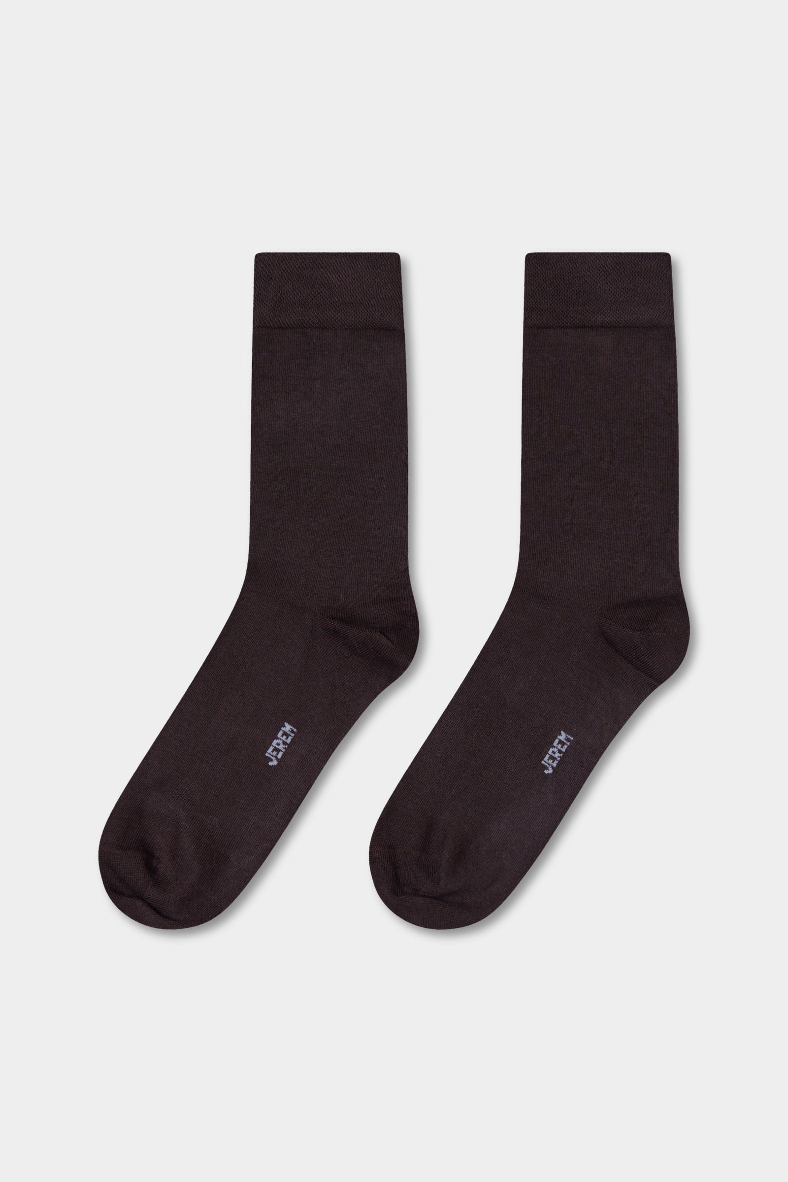 Chaussettes unies en coton peigné Jerem