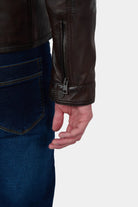 Blouson cuir avec col amovible Dylan Jerem vue 5