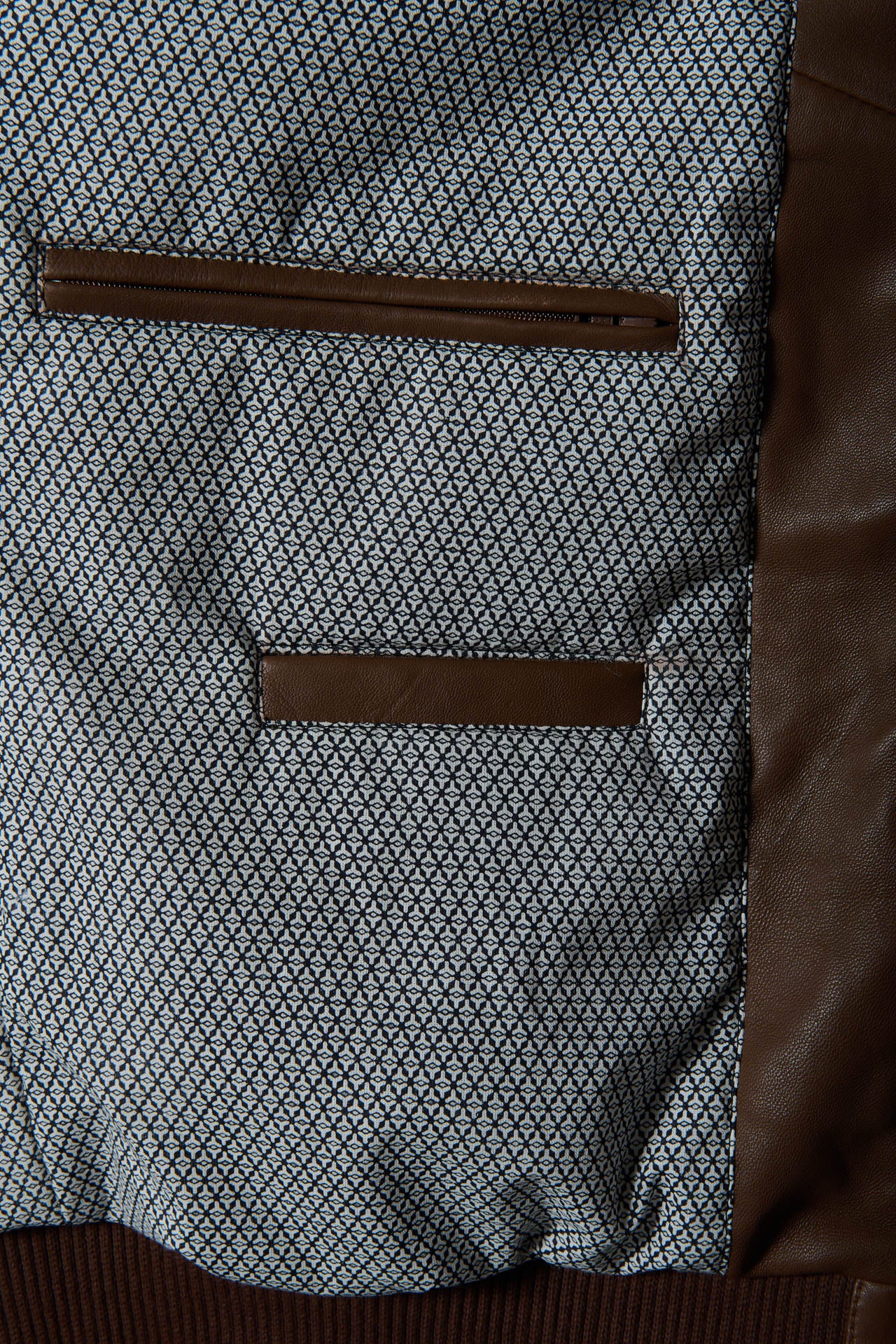 Blouson en cuir avec poches plaquées rabats Jerem vue 5