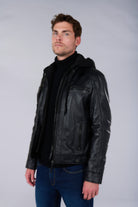 Blouson aviateur en cuir Jerem vue 5