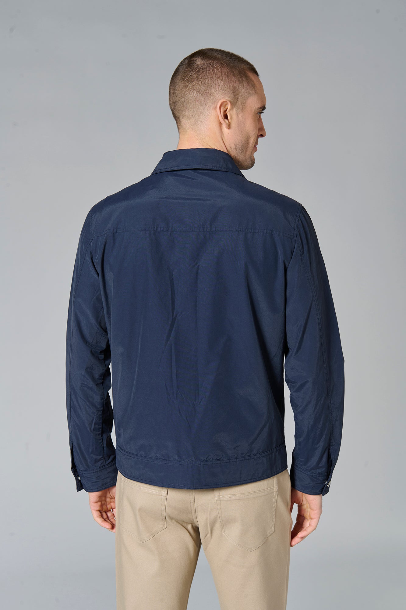 Blouson zippé col tailleur gardo Jerem, coupe droite vue 2