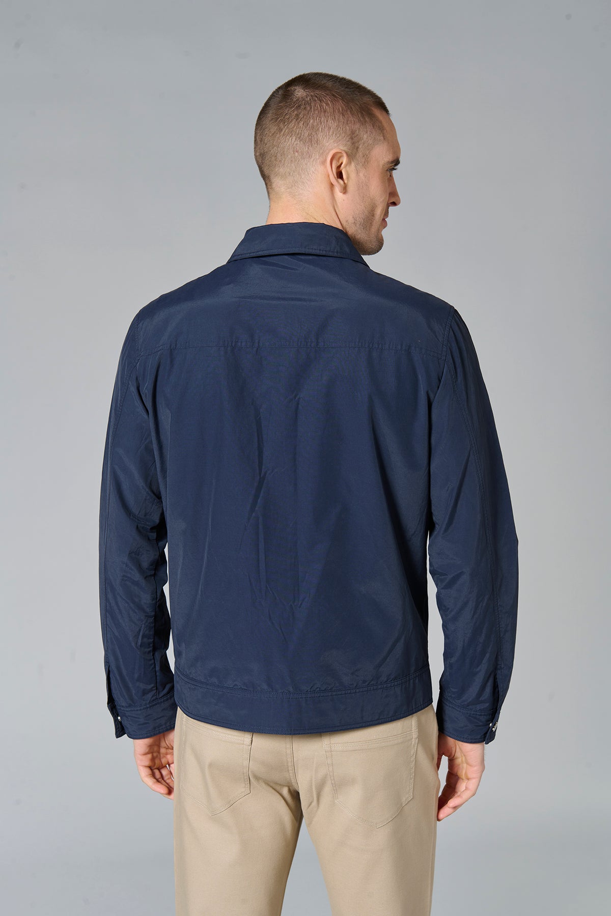 Blouson zippé col tailleur gardo Jerem, coupe droite vue 2
