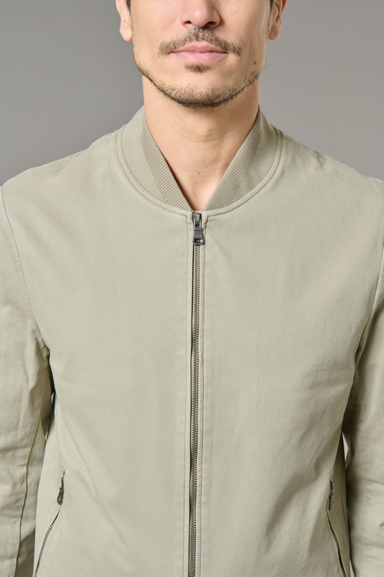 Blouson teddy en gabardine de coton stretch norma Jerem vue 9