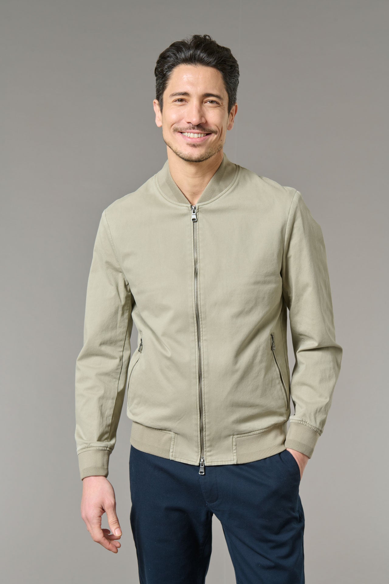 Gabardine de coton stretch norma — Blouson teddy Jerem vue 7