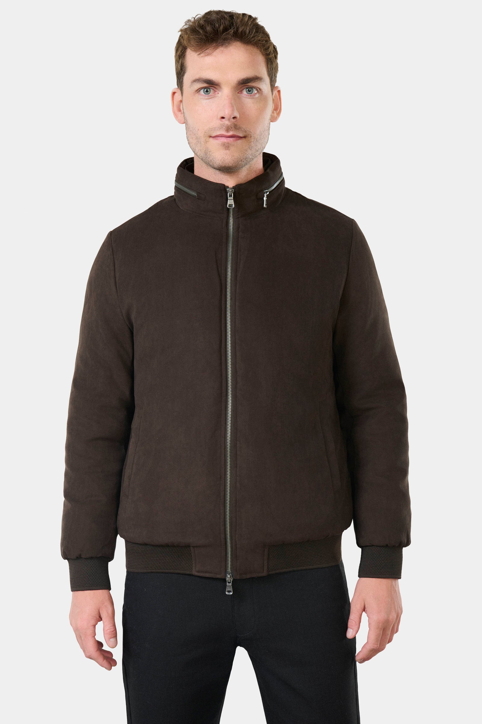 Bombers en suédine Rony Jerem, coupe ajustée