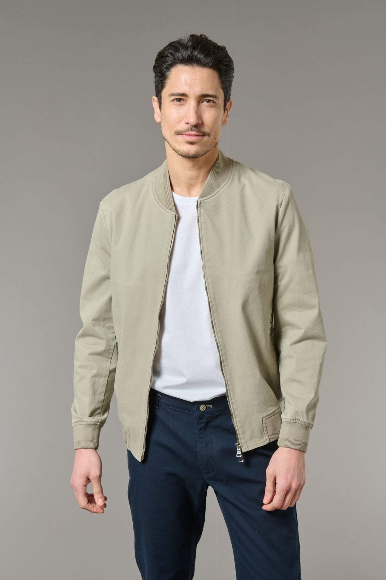 Blouson teddy, gabardine de coton stretch norma Jerem vue 6