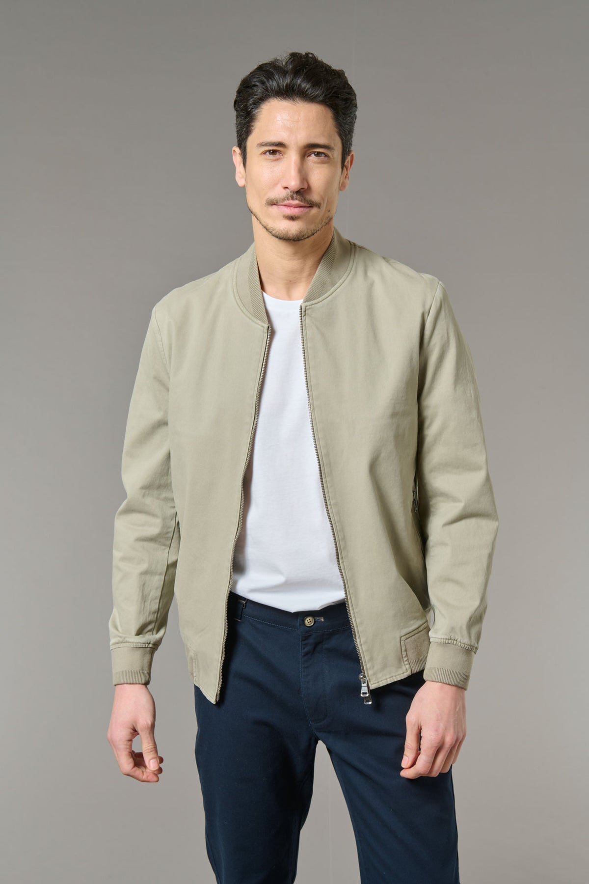 Blouson teddy, gabardine de coton stretch norma Jerem vue 6