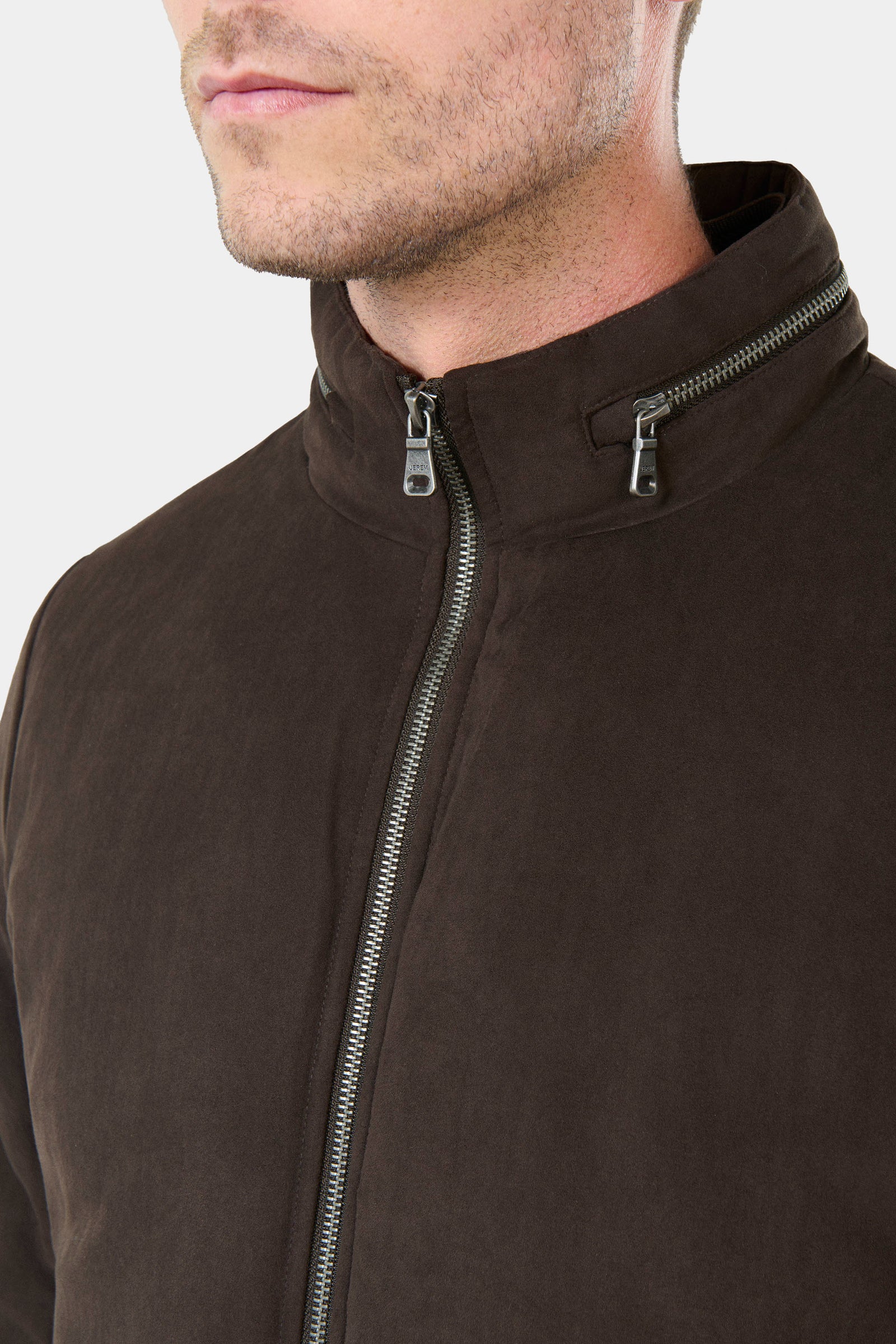 Bombers, suédine Rony Jerem, coupe ajustée