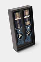Bretelles à motif tartan marine Jerem Paris