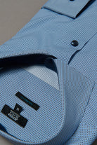 Chemise, popeline de coton motif géométrique coupe ajustée Jerem, coupe ajustée, col semi-italien