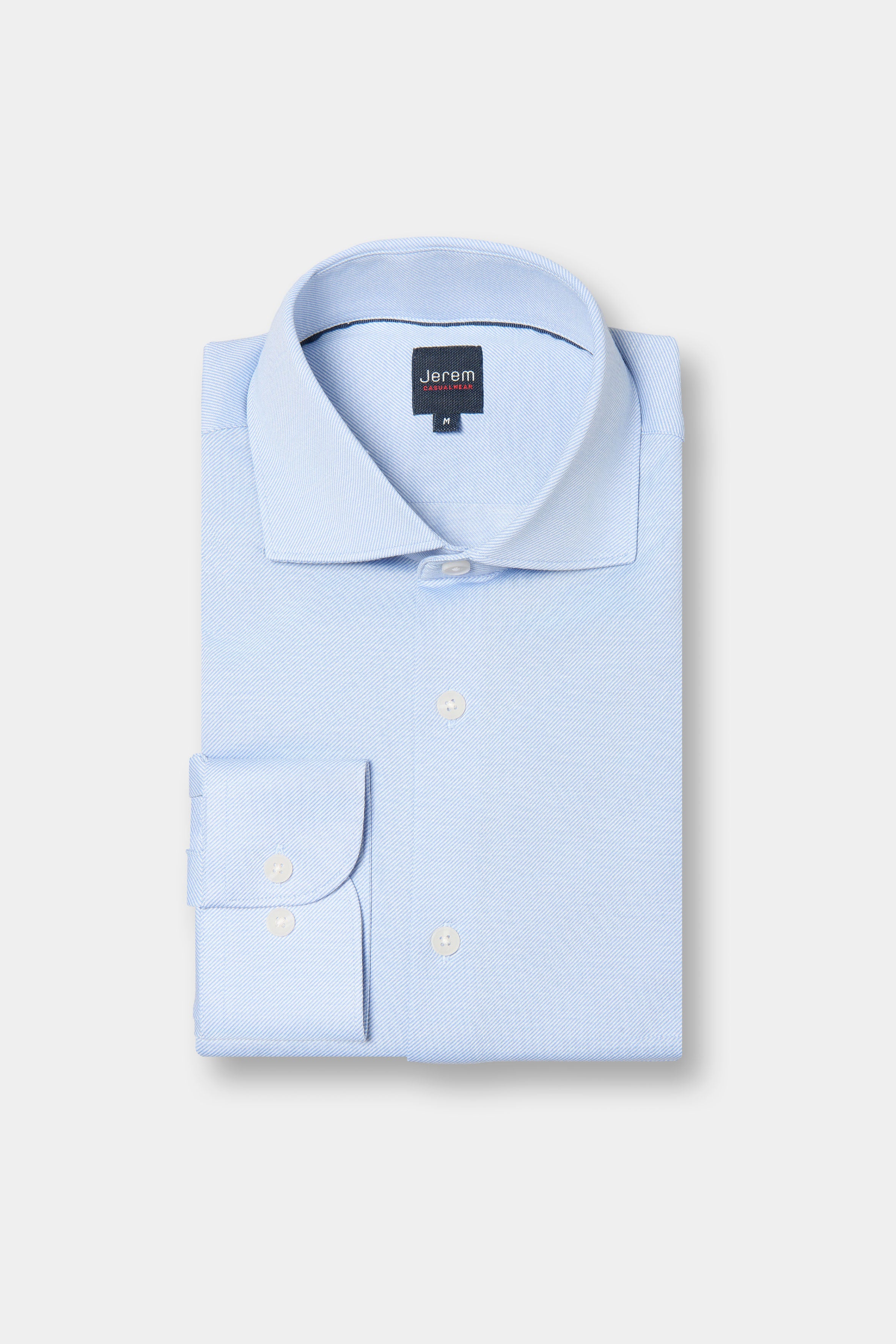 Chemise en jersey premium rayure en biais coupe confortable Jerem, coupe confortable