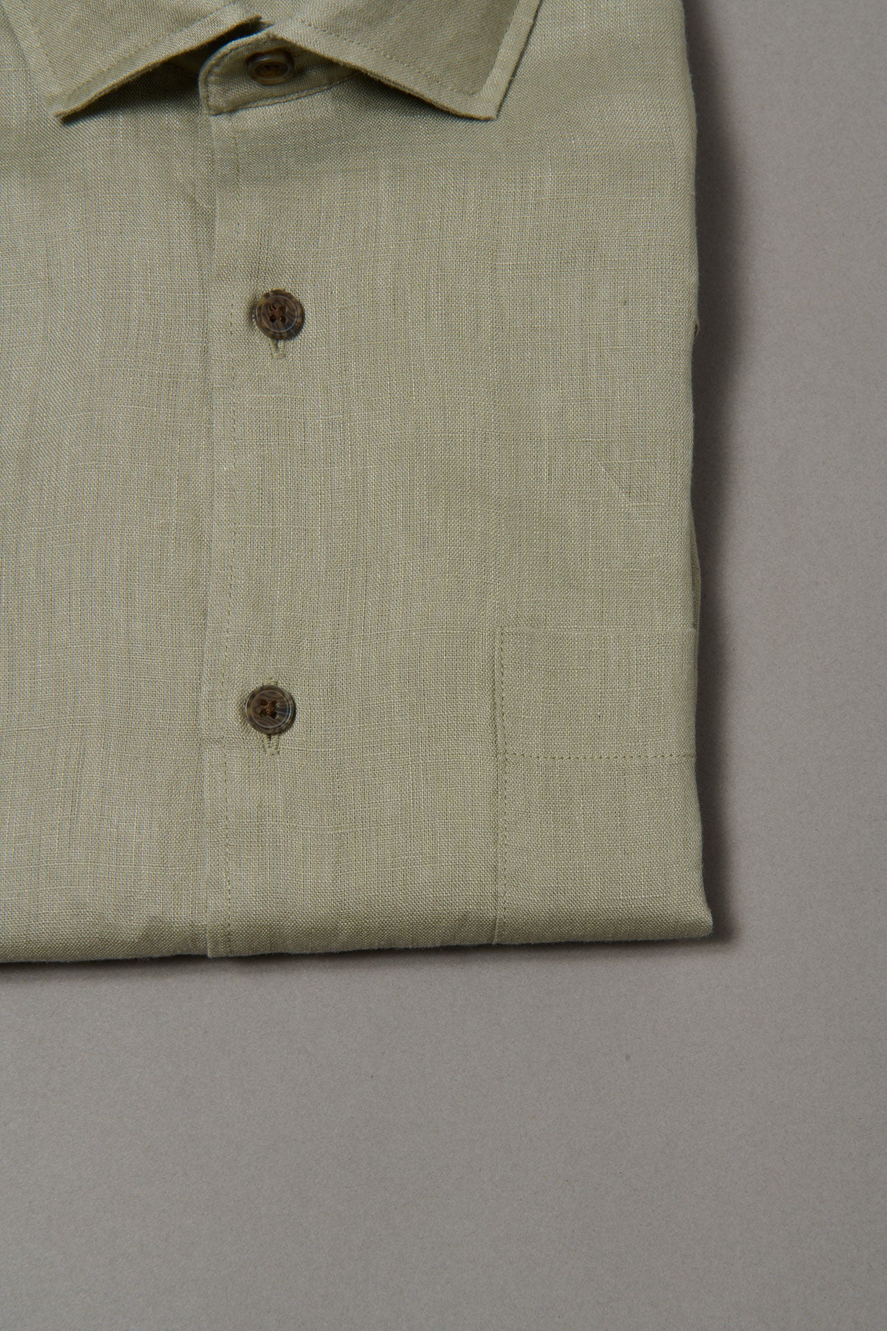 Chemise en pur lin confortable Jerem, col classique, coupe confortable