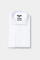 Chemise texturée en coton col italien sans repassage coupe ajustée Jerem, coupe ajustée, sans repassage