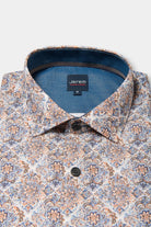 Jerem — Camisa de popelina de algodón con estampado floral y corte cómodo