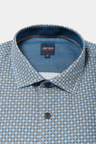 Chemise, popeline de coton imprimé fantaisie coupe confortable col classique Jerem, coupe confortable, col classique