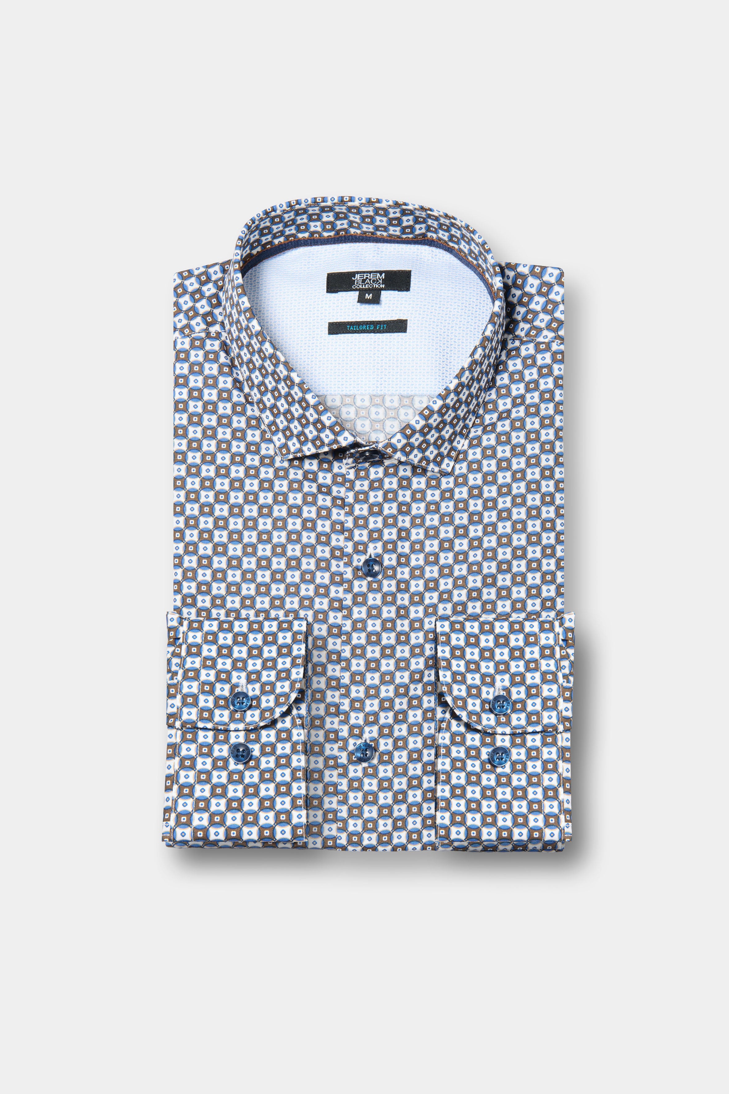 Chemise imprimée motifs fantaisie coupe ajustée Jerem, coupe ajustée
